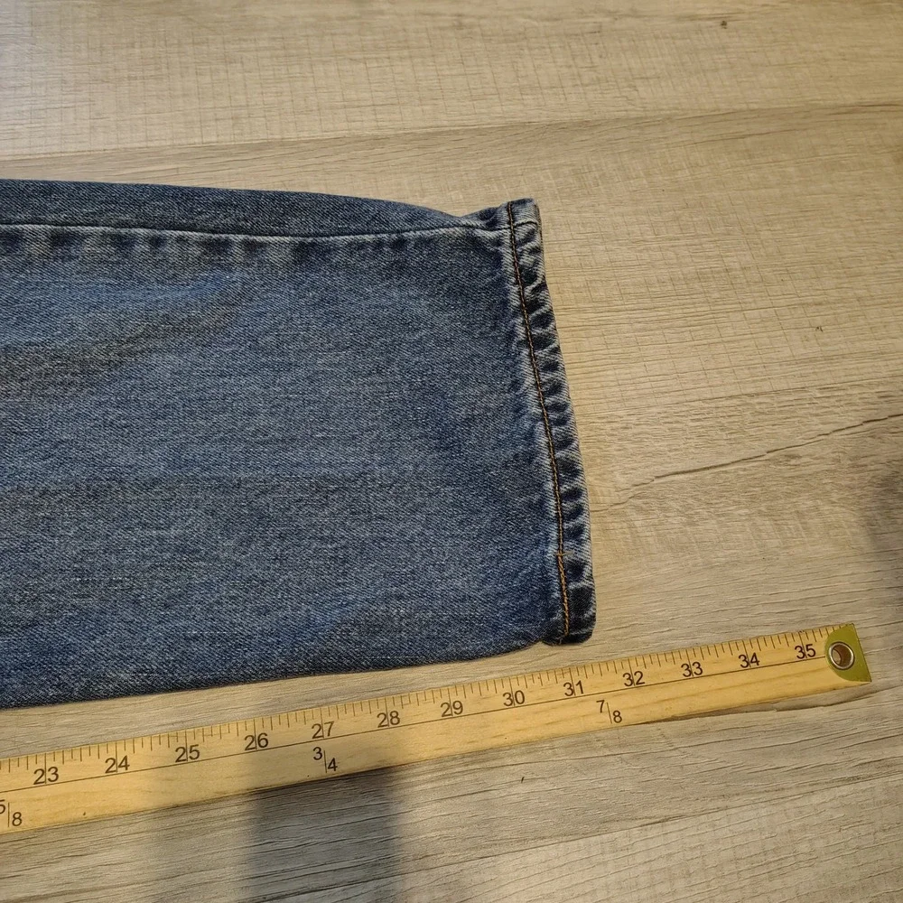 Y2k Levis 550 Relaxed Fit Jeans Mens 38x32 Medium Wash Blue Cotton Denim 550